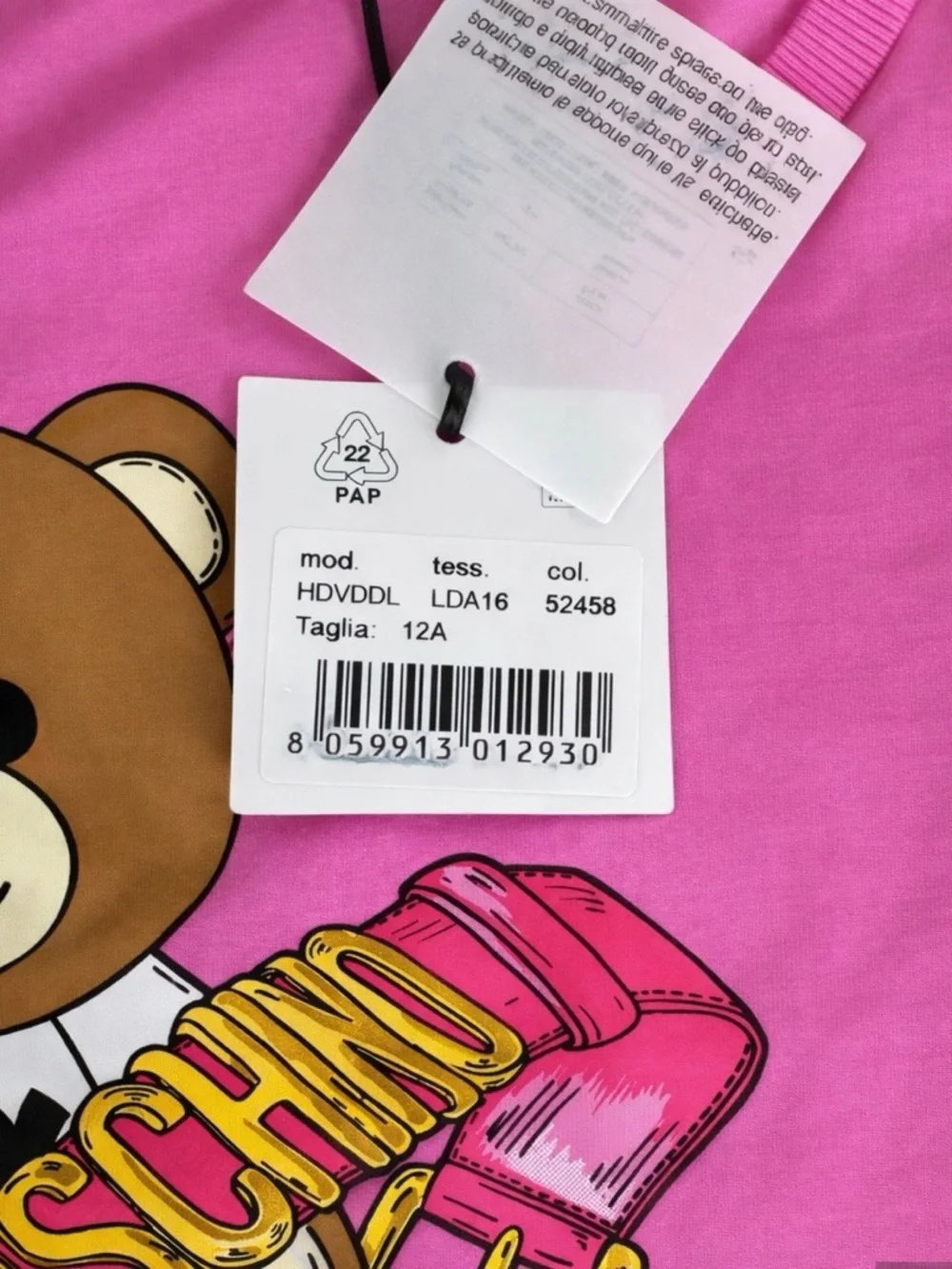 Moschino offers teddy designer